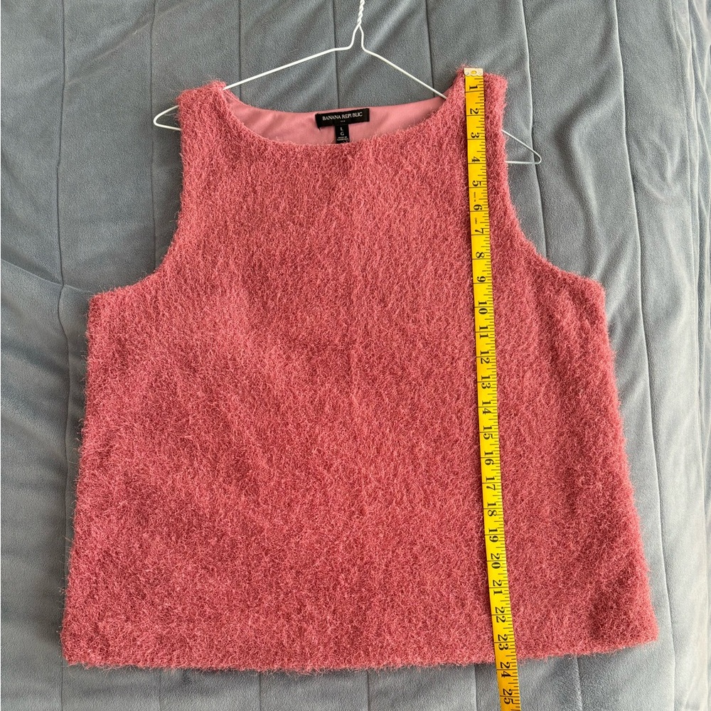 Banana Republic Fuzzy Pink Tank Top - Picture 2 of 3